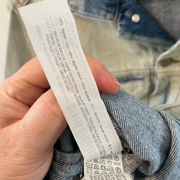 Zara Graffiti Art Oversized Distressed Denim Jacket - Picture 13 of 15